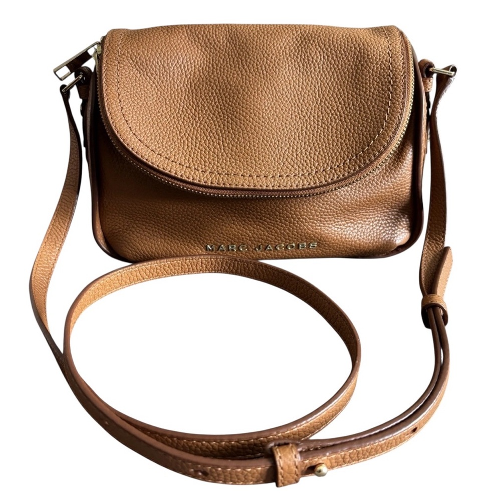 Marc Jacobs Tan Pebbled (The Groove) Leather Messenger Bag